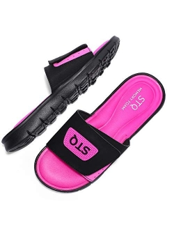 Womens Comfort Sport Slide Sandal Athletic Memory Foam Slides