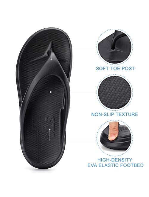 STQ Women Flip-Flops Non Slip Comfortable Shower Shoes Soft Outdoor Sandals Indoor