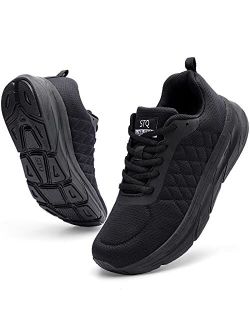 Walking Shoes Women Lace Up Athletic Running Tennis Fashion Sneakers Comfortable Arch Support for Everyday Wear
