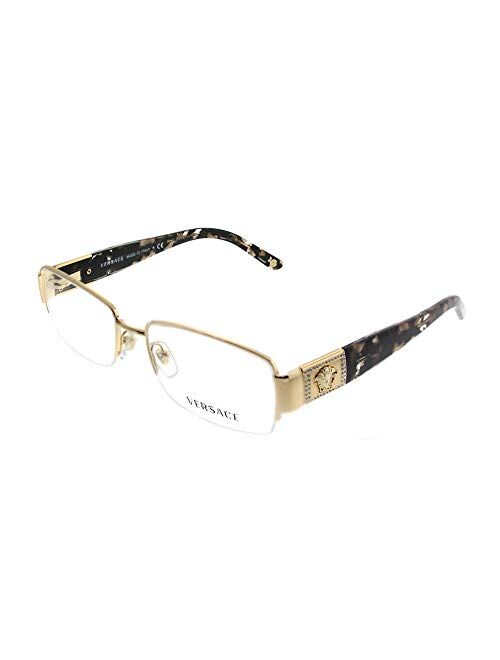 Versace VE 1175B Eyeglasses w/Gold Frame and Non- 53 mm Diameter Lenses,