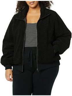 Women's Teddy Faux Shearling Funnel Collar Jacket