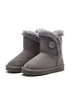 Weestep Wood Button Warm Shearling Winter Lightweight Snow Boots