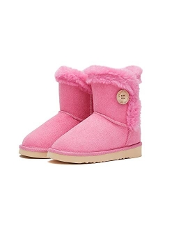 Weestep Wood Button Warm Shearling Winter Lightweight Snow Boots