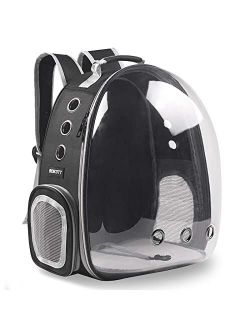 BEIKOTT Bubble Cat Backpack Carriers Bag, Dog Backpack, Pet Backpack for Small Cats Puppies Dogs Bunny, Airline-Approved Ventilate Transparent Capsule Backpack for Travel