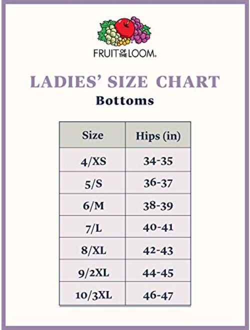 Fruit of the Loom Women's Seamless Underwear (Regular & Plus Size)