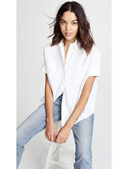 Madewell Women's White Cotton Courier Shirt