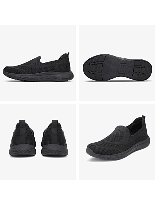 STQ Slip On Sneakers for Women Lightweight Walking Shoes Comfortable Breathable Mesh