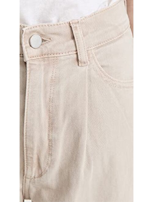 DL1961 Women's Hepburn High Rise Wide Leg Pleated Jeans