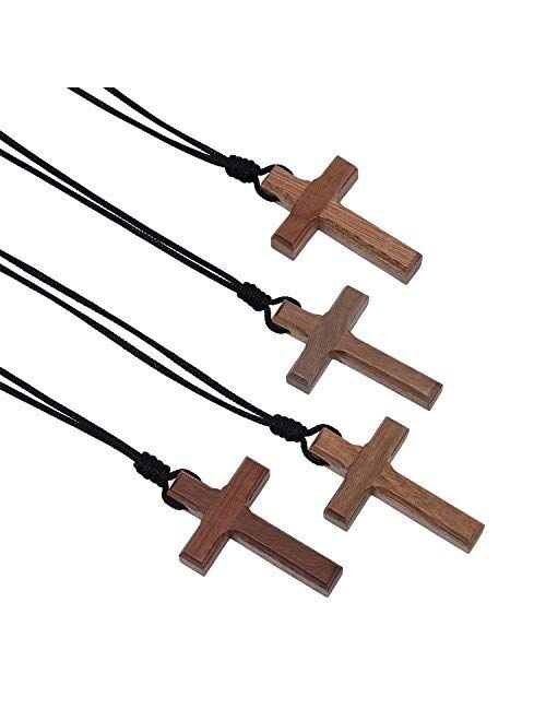 Intercession Wood Cross on Cord - Made in Brazil