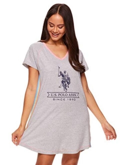 Womens Nightgown Short Sleeve Sleep Shirts for Women