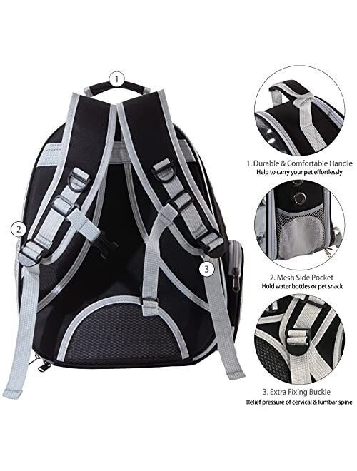 XZKING Cat Backpack Carrier Bubble Bag, Transparent Space Capsule Pet Carrier Dog Hiking Backpack, Small Dog Backpack Carrier for Cats Puppies Airline Approved Travel Car