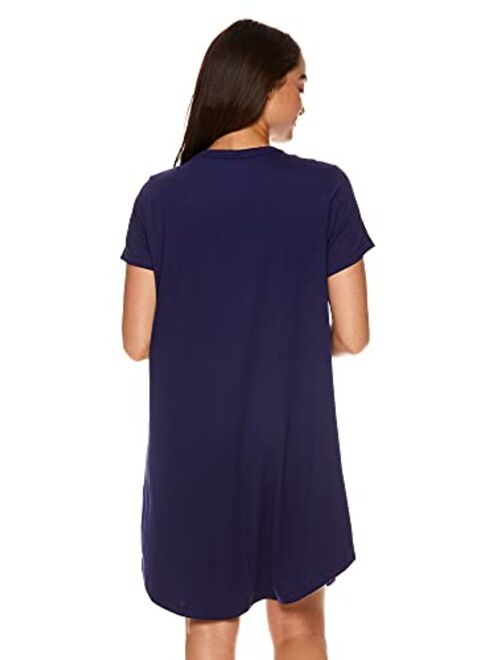 U.S. Polo Assn. Womens Short-Sleeve Sleepshirt - Pajama Tee Nightgown for Women