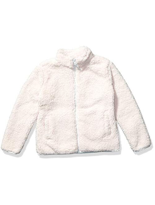 Amazon Essentials Girls' Sherpa Fleece Full-Zip Jacket