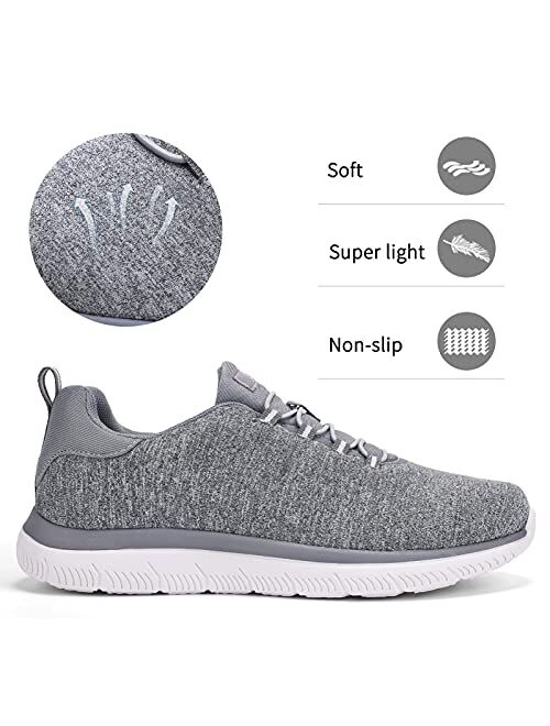 STQ Slip On Walking Shoes for Women Comfortable Tennis Sneaker with Arch Support