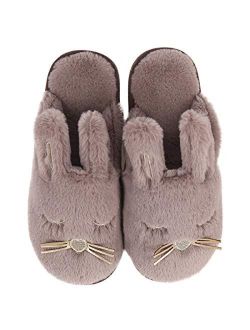 Caramella Bubble Bunny Slippers for Women Fuzzy Animal Memory Foam Indoor House Slippers Christmas Slippers Gifts