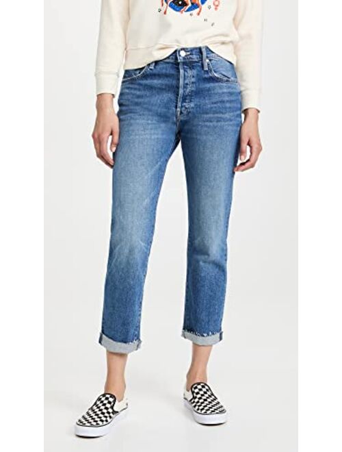 MOTHER Women's The Scrapper Cuff Ankle Fray Jeans