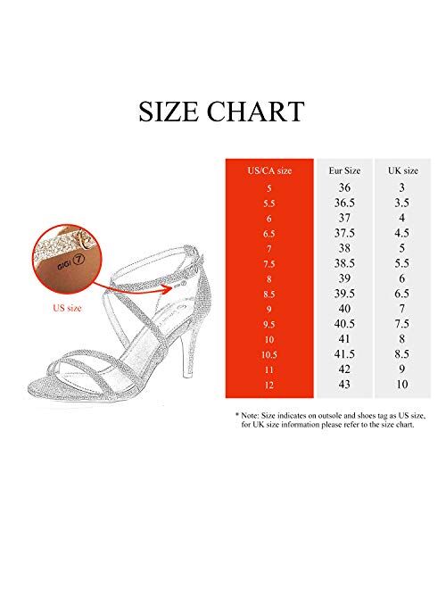 DREAM PAIRS Women's Gigi Fashion Stilettos Open Toe Pump Heel Sandals