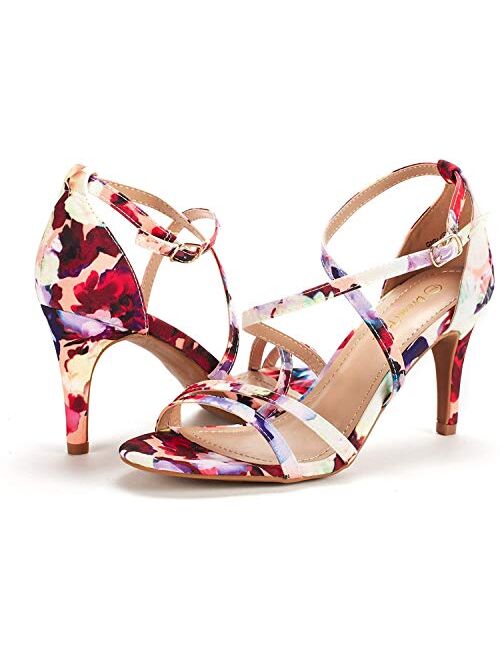 DREAM PAIRS Women's Gigi Fashion Stilettos Open Toe Pump Heel Sandals
