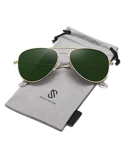 Classic Aviator Polarized Sunglasses for Men Women Vintage Retro Style SJ1054