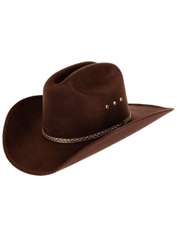 Queue Essentials Western Style Pinch Front Straw Canvas Cowboy Cowgirl Straw Hat