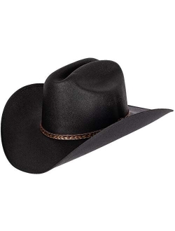 Queue Essentials Western Style Pinch Front Straw Canvas Cowboy Cowgirl Straw Hat