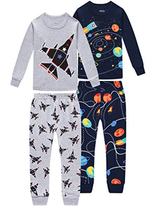 Truck Boys Pajamas Toddler Sleepwear Clothes T Shirt Pants Set for Kids Size 1Y-14Y
