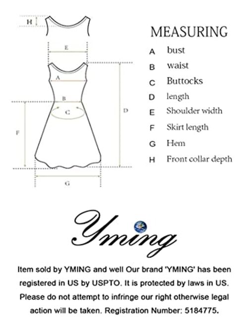 YMING Womens Long Sleeve Tshirt Dress Solid Color Mini Dresses Casual Crew Neck Dress Plus Size