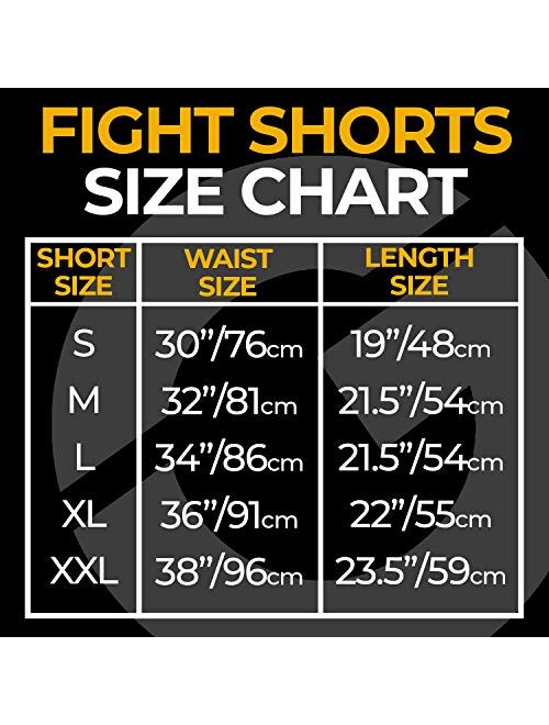 Gold BJJ Jiu Jitsu Shorts - IBJJF Approved No Gi Fight Short - for Grappling, MMA, Wrestling, Muay Thai & Boxing