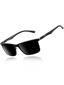 Bircen Mens Polarized Driving Sunglasses For Mens Women Al-Mg Metal Frame Lightweight Fishing Sports Outdoors