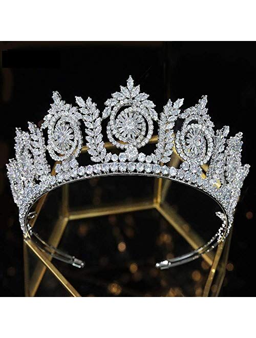 Modeldress Quinceanera Cubic Zirconia Tiaras and Crowns for Bride