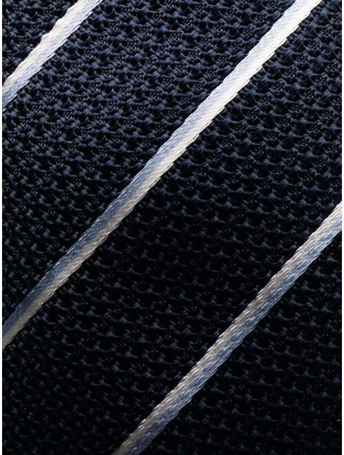 Canali striped silk tie