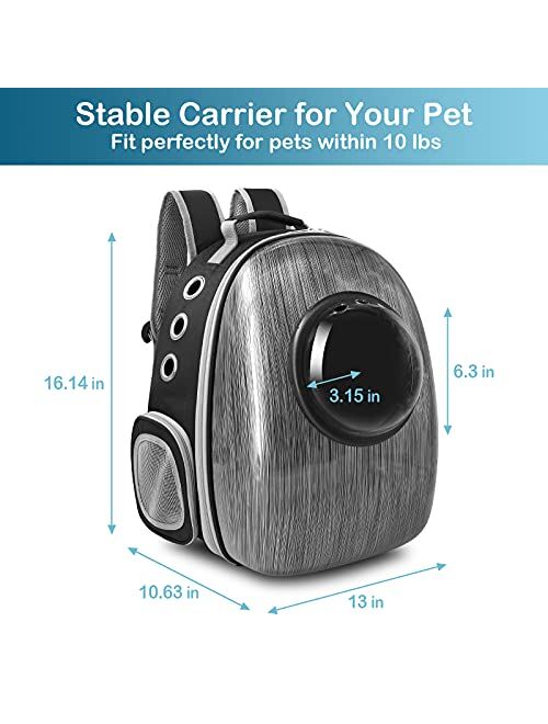 Buy Henkelion Cat Backpack Carrier Bubble Bag, Space Capsule Shell Dog