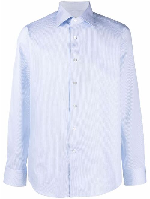 Canali long-sleeve cotton dress shirt