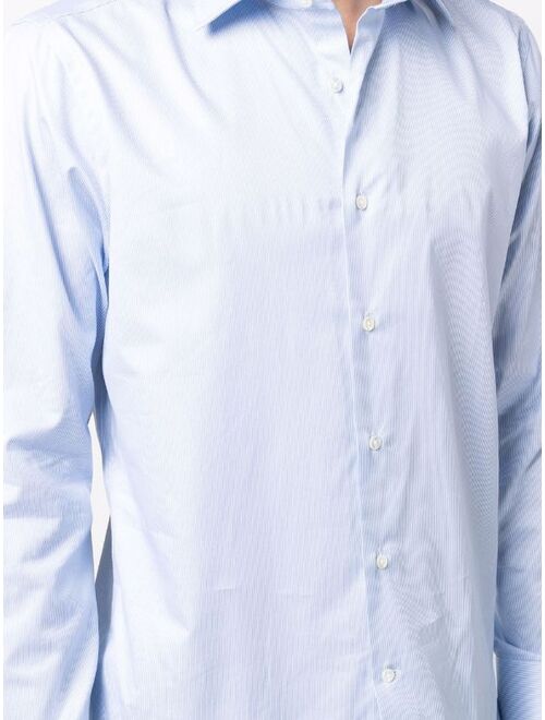 Canali long-sleeve cotton dress shirt