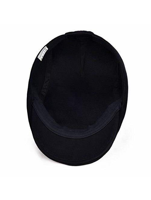 VOBOOM Men's Cotton Flat Ivy Gatsby Newsboy Driving Hat Cap