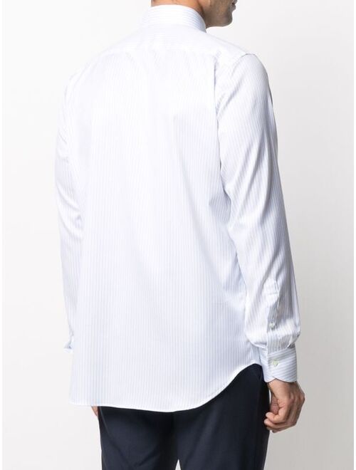 Canali pinstripe print dress shirt