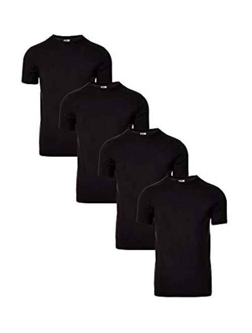 32 DEGREES Mens 4 Pack Cool Quick Dry Active Basic Crew T-Shirt