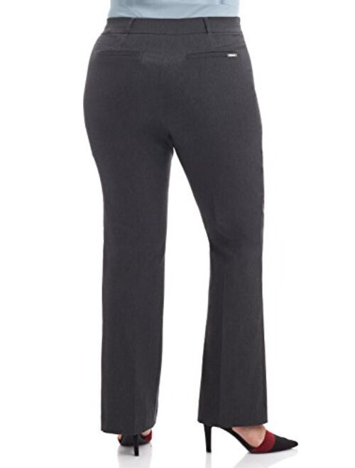Rekucci Curvy Woman Ease into Comfort Barely Bootcut Plus Size Pant