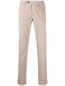 mid-rise slim trousers
