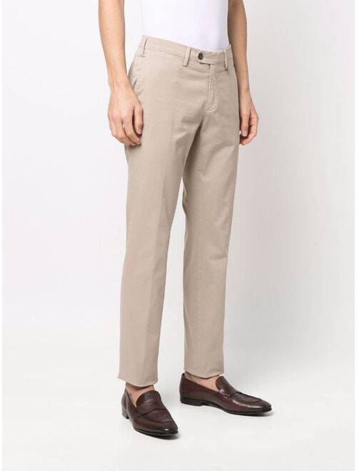 Canali mid-rise slim trousers
