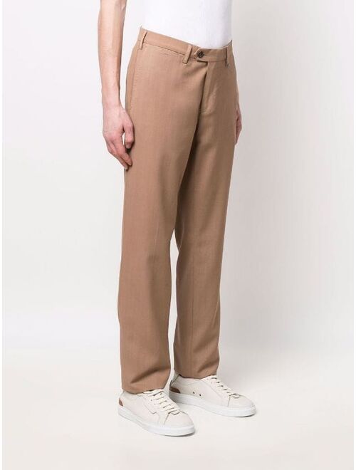 Canali off-centre button trousers