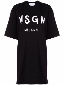 logo-printed T-shirt dress