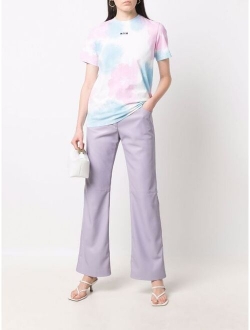 chest-logo tie-dye T-shirt