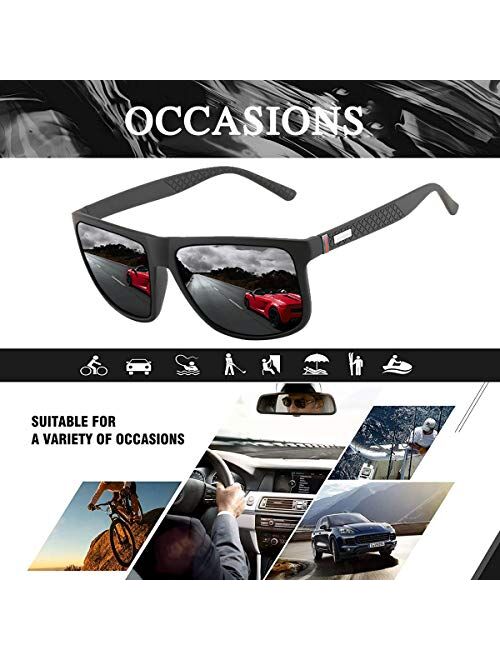 Perfectmiaoxuan Polarized sunglasses for men/women; Vintage/classic/elegant light frame; HD pilot lenses; Golf/driving/fishing/travel Eyewear