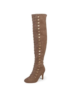 Womens Regular and Wide Calf Vintage Almond Toe Over-The-Knee Boots