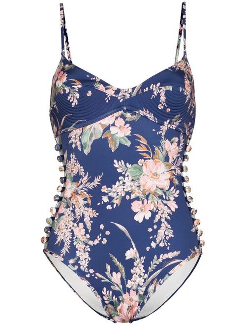 ZIMMERMANN Moonshine floral-print swimsuit