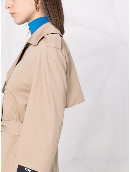 MSGM heart cut-out trench coat