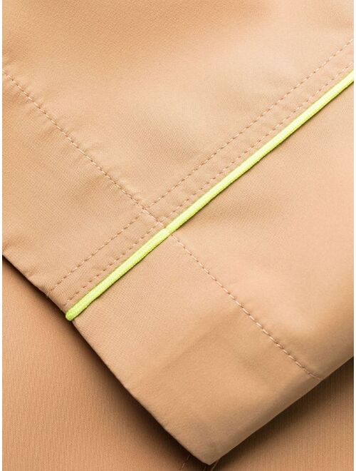 MSGM logo-print hooded raincoat