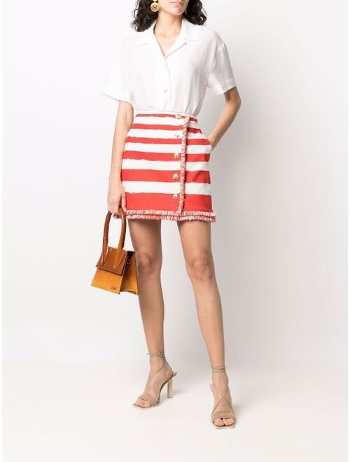 ZIMMERMANN Postcard striped skirt