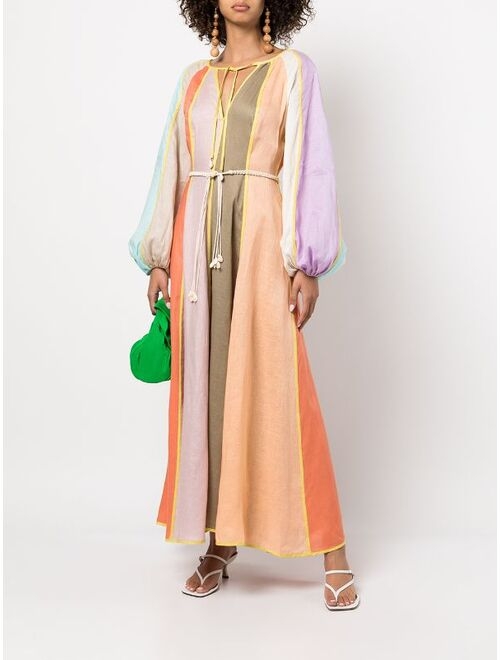 ZIMMERMANN Lola panelled Colorblock Midi Dress For Women